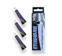 Stormsure Black Flexible Repair Adhesive 3x5g - Black