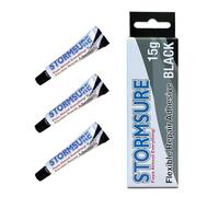 Stormsure Flexible Repair Adhesive (3x5g) (Black) - Strong, Highly Durable Bonding Adhesive for Waterproof, Flexible Repairs