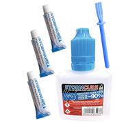 Stormsure Flexible Repair Adhesive Kit - 3x5g Clear + 30ml Stormcure Accelerator + Spatula - Quick and Reliable Repairs for Strong and Flexible Results