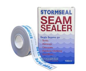 Stormsure TUFF Tape 20mm x 10m + Stormseal Seam Sealer 100ml - Self-Adhesive Tape and Easy-Apply Seam Sealer Kit