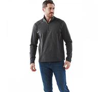 Stormtech Mens Pure Earth Treeline Performance 1/4 Zip Pullover M Black Heather