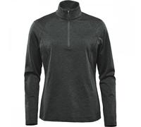 Stormtech Women's Pure Earth Treeline Performance 1/4 Zip Pullover M Black Heath