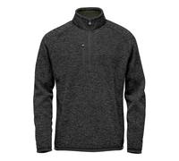 Avalante Heather Quarter Zip Fleece Top Stormtech Black XL
