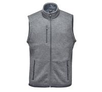 Stormtech Men's Avalante Knitted Heather Full Zip Gilet in Dark Grey | Size: 5XL Stormtech Dark Grey 5XL