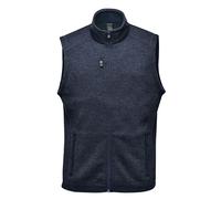 Stormtech Men's Avalante Knitted Heather Full Zip Gilet in Navy | Size: Medium Stormtech Navy M