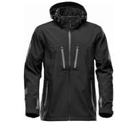 Stormtech Mens Patrol Hooded Soft Shell Jacket / S Black/Carbon PC4566