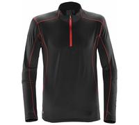 Stormtech Men's Pulse Zip Neck Fleece Top in Black | Size: Small Stormtech Black S