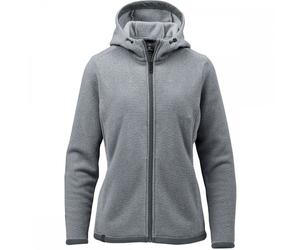 Stormtech QMX-1W Womens Medusa Fleece Hoodie Zinc Stripe M Colour: Zin M