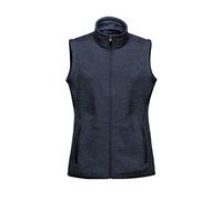 Stormtech Women's Pure Earth Avalanche Full Zip Fleece Vest S Black Heather
