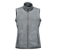 Stormtech Women's Avalante Knitted Heather Full Zip Gilet in Dark Grey | Size: Medium Stormtech Dark Grey M