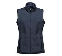Stormtech Women's Avalante Knitted Heather Full Zip Gilet in Navy | Size: Small Stormtech Navy S