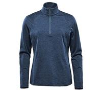 Stormtech Women's Pure Earth Treeline Performance 1/4 Zip Pullover S Black Heath