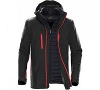 Stormtech Mens Matrix System Jacket, Black/Bright Red, X-Large. XB-4