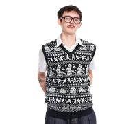 Stormtrooper Christmas Jumper Style Knitted Vest - Unisex Sleeveless Jumper - Stormtrooper Holiday Sweater, M