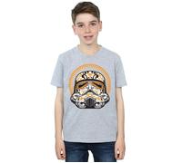 Stormtrooper Dia De Los Muertos T-Shirt Star Wars Grey 9 Years