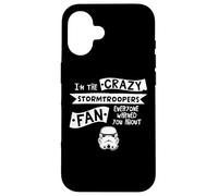 Stormtrooper Helmet I'm The Crazy Fan Slogan Case for iPhone 16