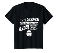 Stormtrooper Helmet I'm The Crazy Fan Slogan Kids T-Shirt