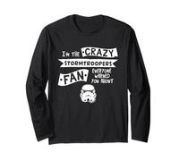 Stormtrooper Helmet I'm The Crazy Fan Slogan Long Sleeve T-Shirt
