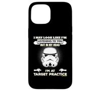 Stormtrooper In My Head I'm At Target Practise Slogan Case for iPhone 15
