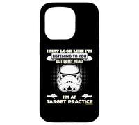 Stormtrooper In My Head I'm At Target Practise Slogan Case for iPhone 15 Pro