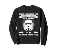 Stormtrooper In My Head I'm At Target Practise Slogan Sweatshirt