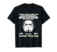 Stormtrooper in My Head I'm At Target Practise Slogan T-Shirt