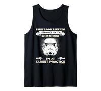Stormtrooper in My Head I'm At Target Practise Slogan Tank Top