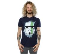 Stormtrooper Paint Stroke T-Shirt Star Wars Mid Navy XXXL