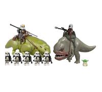 (Stormtrooper Wet Back Beast VS Blurrg Beast) Fit Lego Star Wars Rancor Monster Dewback Blurrg Beast Minifigures Kids Toys Gifts