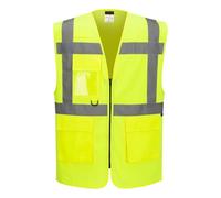 Stormway Essential Hi Vis Mesh Executive Vest, Workwear, Yellow, Size M