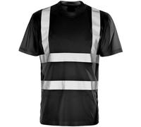 Stormway High Visibility T-Shirt, UV Protected, EN ISO 20471, Breathable Polyester, Hi Vis Workwear, Outdoor & Construction, Black, 4XL.