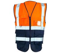Stormway High Visibility Zip Vest - Yellow Reflective Safety Waistcoat, Hi Viz Work & Utility Jacket, Neon Security Clothing for Running, Hi-Vis PPE, Fluorescent Construction and Outdoor Wear