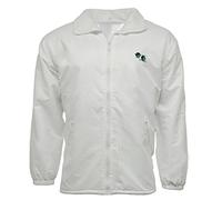 Stormway Unisex to Fit Lawn Bowls Bowlswear Bowling Bowls Waterproof & Windproof Fleece Lined Jacket with Bowls Logo with Detachable Hood (4XL) White