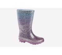Stormwells Betsy Glitter Wellington Girls | Wellingtons | Lilac/Multi Colour | UK Size 13