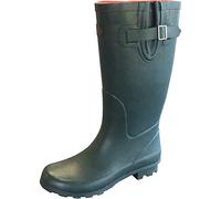 Stormwells BLYTHE Womens Rubber Wellington Boots Green/Red - UK 9