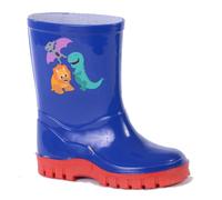 StormWells Boys Dinosaur Wellington Boots DF2043