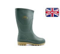 StormWells Boys/Girls Wellington Boots Waterproof Wellies Girls Wellies Green