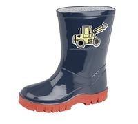 Stormwells Childrens 'Kids Puddle' Wellies UK Sizes (Kids) 3,4,5,6,7,8,9,10, (Size: 6), Navy Blue Red