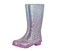 StormWells Girls Glitter Wellington Boots DF2144