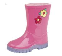 StormWells Junior Kids Floral Design Puddle Wellies. Kids Sizes 3-10 (EU 19-28) Pink