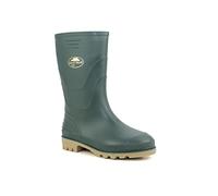 StormWells Kids Unisex Boys Girls Youth Waterproof Wellies Slip On Mud Puddle Splash Rain Wellington Boots (4 UK, Green, numeric_4)