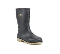 StormWells Kids Unisex Boys Girls Youth Waterproof Wellies Slip On Mud Puddle Splash Rain Wellington Boots (4 UK, Black, numeric_4)