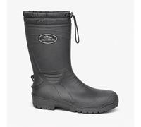 Stormwells W279 Men's Tie Top PVC Boot with Warm Faux Fur Lining Black, size 9