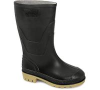 Stormwells SPLASH Kids Junior PVC Wellington Boots Black UK 5 (Junior)