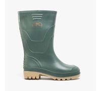 Stormwells Unisex Kids PVC Slip-On Waterproof Green Wellingtons