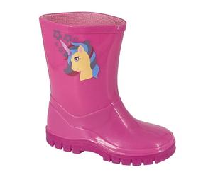 STORMWELLS W216 Girls Unicorn Sparkle PVC Wellys