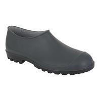 StormWells Womens/Mens Garden Shoes Unisex Garden Clogs/Wellie Shoes/Welly Clog Green/Black 5 UK