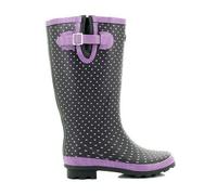 StormWells Women's Polka Dot Wellington Boots in Mauve | Size: 5 StormWells Mauve 5