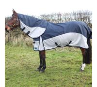 StormX Empra Aqua Shield Fly Rug Navy/Silver for Horses - 5'6