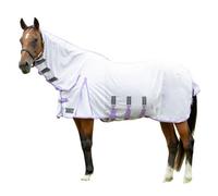 Stormx Empra Gladiator Combo Neck Uv Horse Fly Rug White/lilac (4 6")